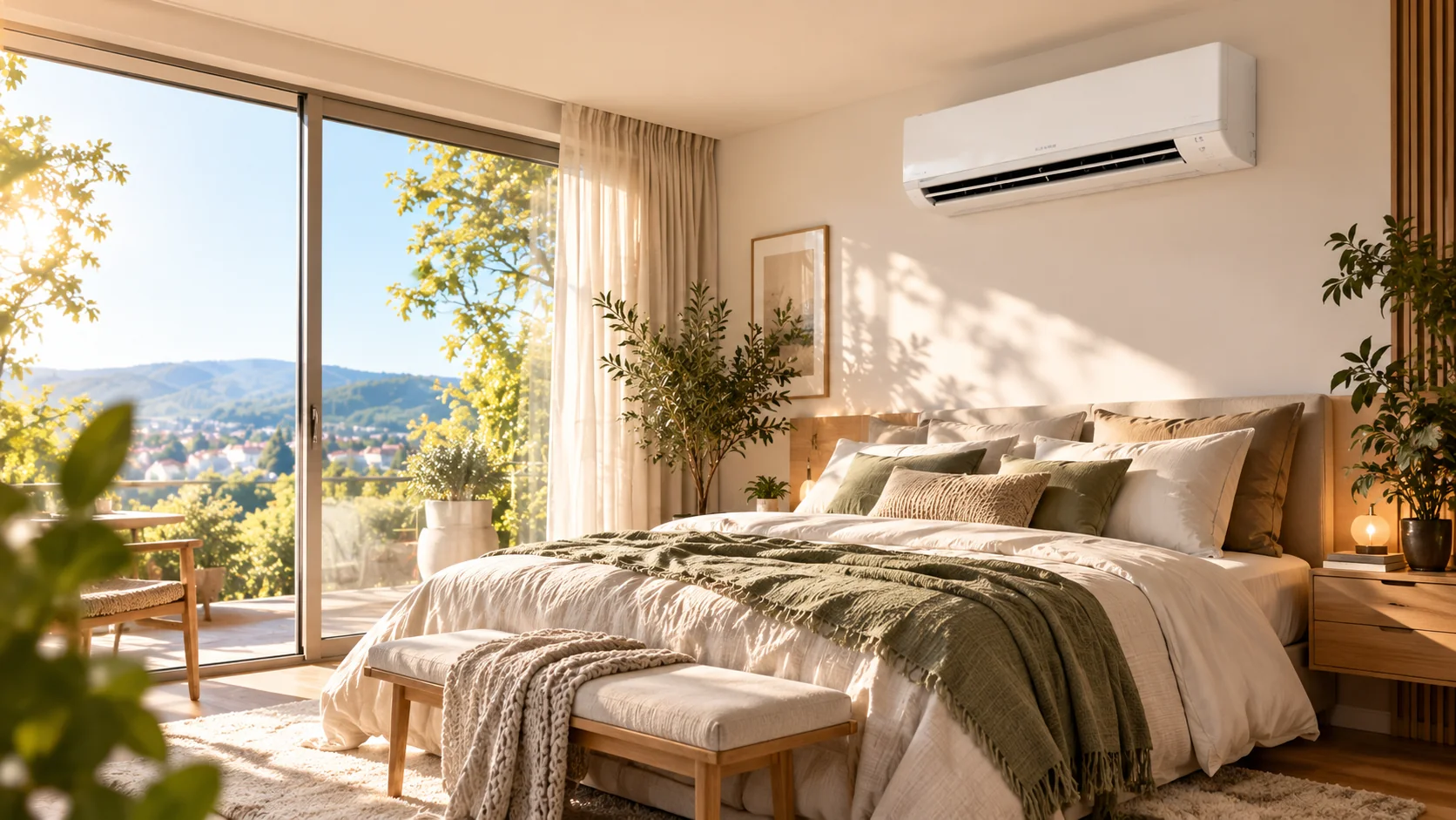 Klimaanlage im Schlafzimmer
